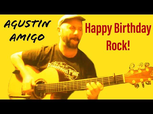 "Happy Birthday" (rock guitar version) - Solo Acoustic Guitar by Agustín Amigó