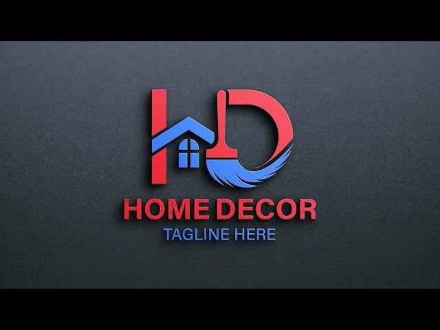 Home Decor Logo in Adobe Illustrator | Rasheed RGD