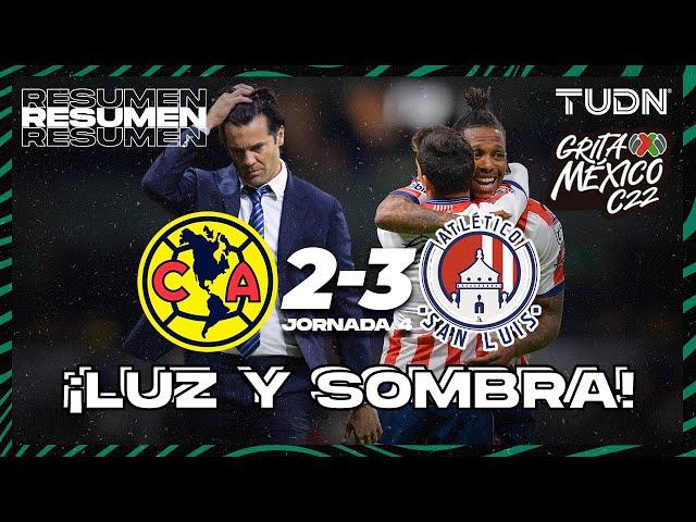 Resumen y goles | América 2-3 Atl San Luis | Grita México C22 - J4 | TUDN