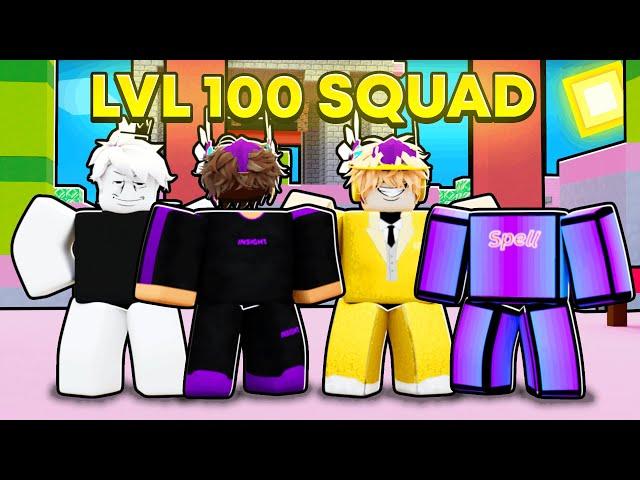 The ULTIMATE Level 100 Squad In Roblox Bedwars..