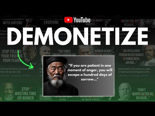 YouTube Monetization Rejected due to Quotes/Inspirational Channels