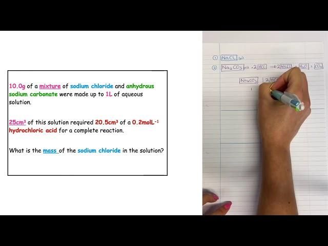 How to calculate the mass of a soluble salt in a mixture with another soluble substance