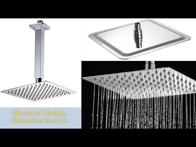 China Shower Head Factory | LINLI Shower Heads Manufacturer | Square Top Spray Water Test