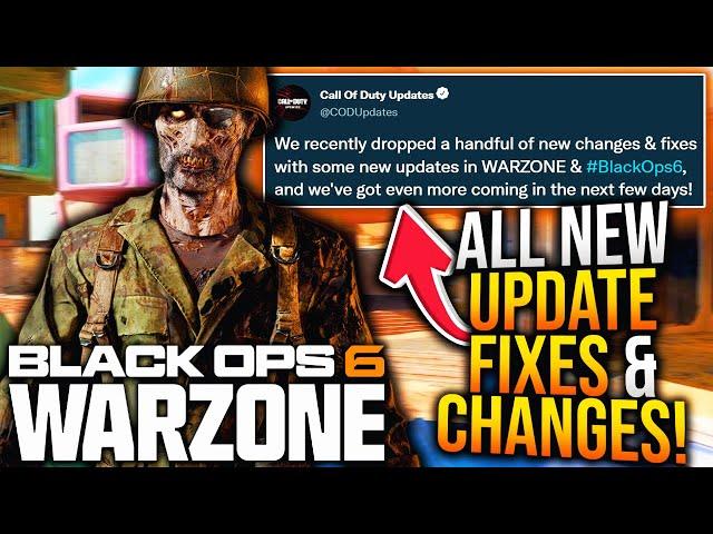 Black Ops 6: Devs Reveal NEW UPDATE PATCH NOTES, GAMEPLAY CHANGES, & Bug Fixes! (WARZONE New Update)