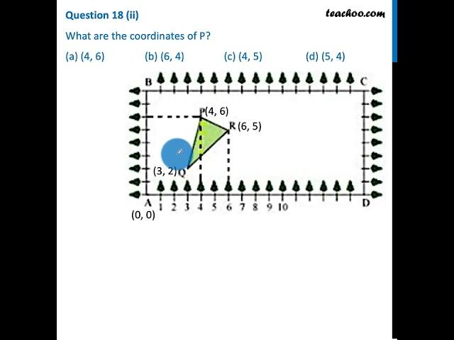 Case Based MCQ - What are the coordinates of P? [Class 10] - Teachoo
