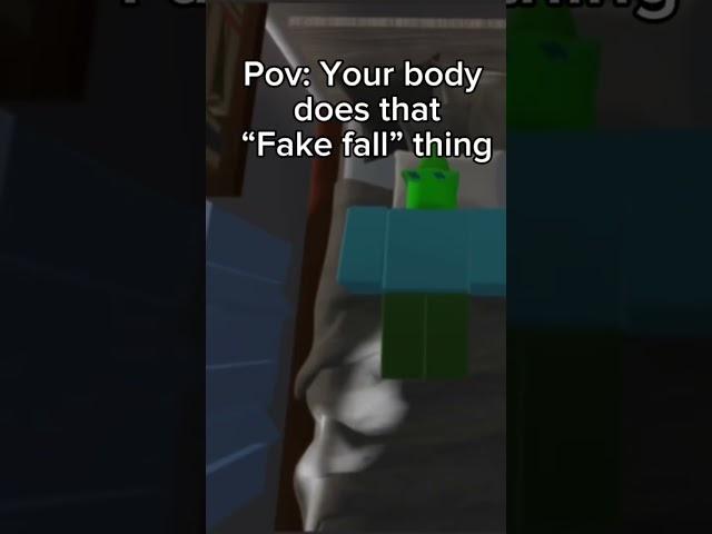 Fake Fall #shorts #meme #roblox