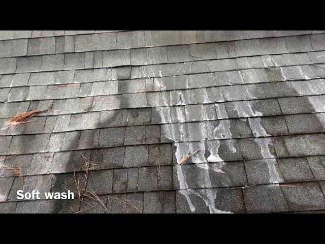 Soft Wash Roof Cleaning. How to wash your roof Shingles safely [Best Roof Wash Method]