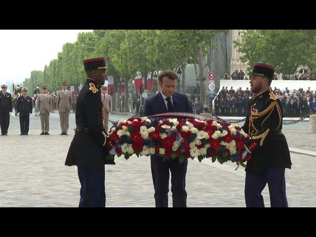 WWII Victory Day: Macron leads the commemorations, lays a wreath on the Champs-Elysee | AFP
