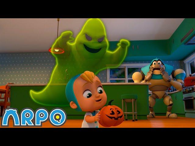 Chase the Ghost!!! | ARPO The Robot | Funny Kids Cartoons | Kids TV Full Episodes