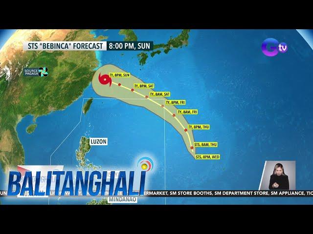 Bagyo sa Pacific Ocean, lumakas pa bilang severe tropical storm..(September 12, 2024) | Balitanghali