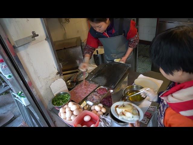 【市井小吃美食探索】广东小吃江门美女西施拉肠粉,藏在旧居民区,开20几年. Chinese Street food, Chinese Snacks, Ancient cuisine【人气小吃】