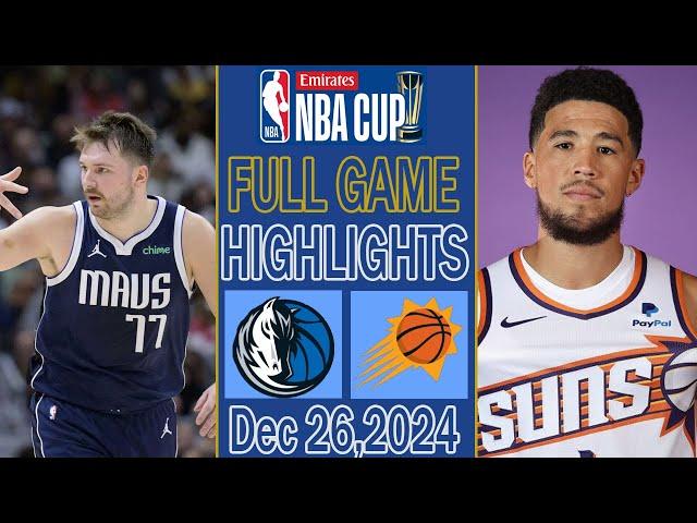 Dallas Mavericks VS Phoenix Suns Full Game Highlights Dec 26,2024 | NBA Highlights Today