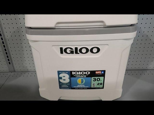 IGLOO MARINE ULTRA COMMERCIAL GRADE 30 QUART COOLER CLOSER LOOK IGLOO COOLERS REVIEWS SHOPPING