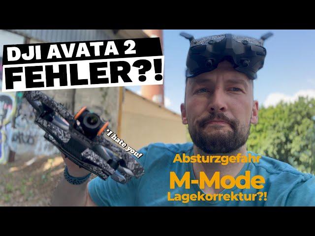 DJI Avata 2 | Vertrauensprobleme im M-Mode | Ist sie sicher im Freestyle? | Grundlose Lagekorrektur!