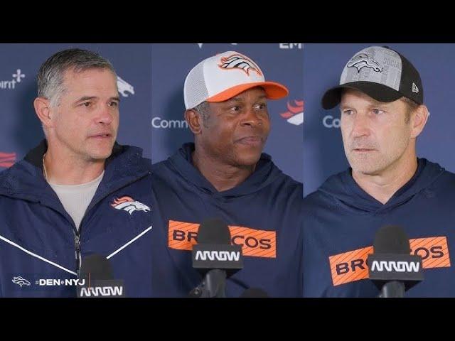 Denver Broncos OC Joe Lombardi, DC Vance Joseph, & STC Ben Kotwica PRESS CONFERENCE Week 11 Falcons