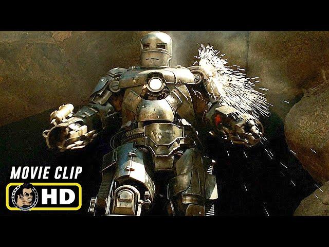 IRON MAN (2008) "First Suit Cave Escape" [HD] Marvel IMAX Clip