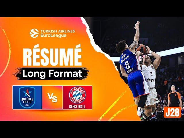 Duel pour le Play-in ! - Anadolu Efes vs Bayern Munich - Résumé - EuroLeague J28