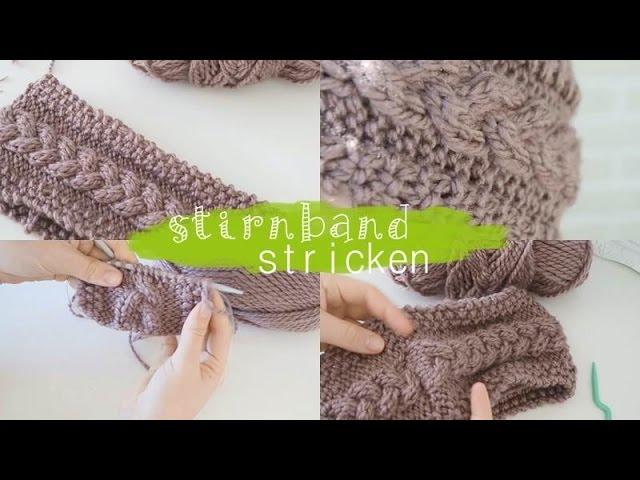 Strickstirnband Anleitung DIY Dienstag