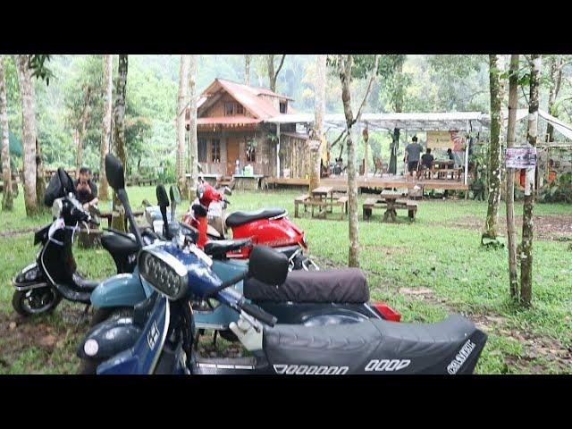 Touring vespa ke rumah nenek tepi lembah sukabumi || vespa fun X ves_ride