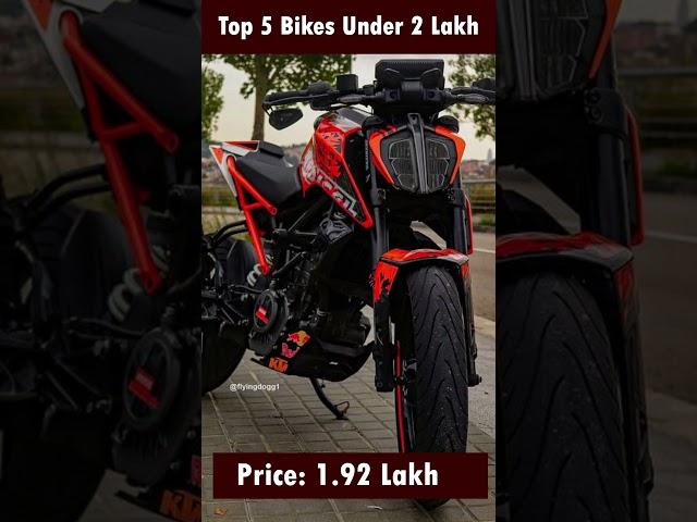 Top 5 Best Bikes Under 2 Lakh in India 2023