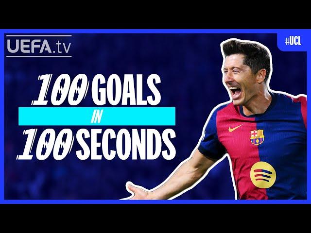 100 Robert Lewandowski Goals in 100 Seconds!