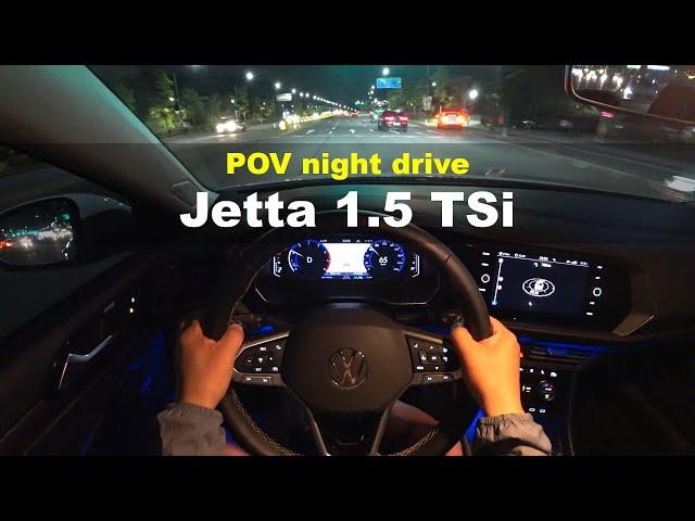 2024 Volkswagen Jetta 1.5 TSI POV night drive