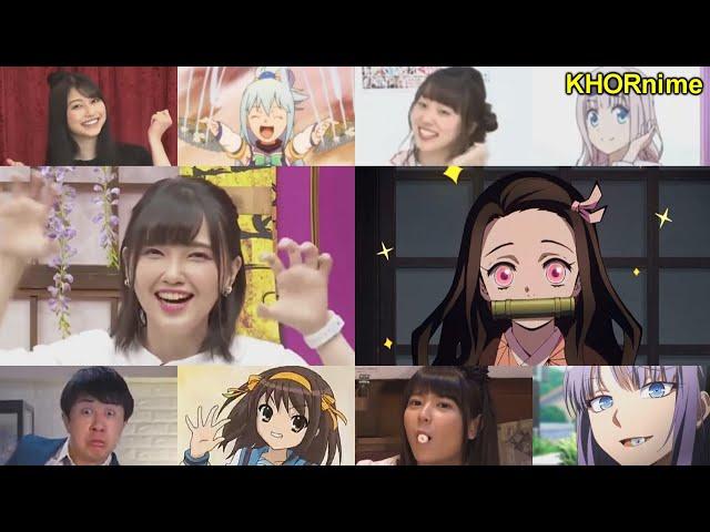 ANIME vs VOICE ACTORS | Best Iconic Moments