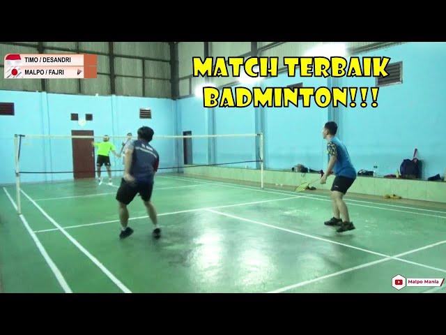 MATCH TERBAIK BADMINTON !! BERAKSI DI ATAS LAPANGAN | Malpo Mania