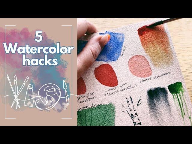 5 watercolor hacks to take your paintings to the next level