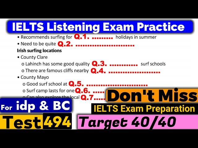 IELTS Listening Practice Test 2024 with Answers [Real Exam - 494 ]