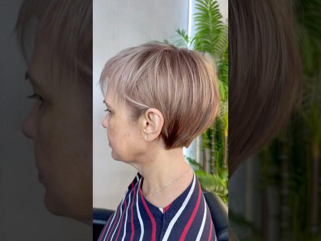СТРИЖКА ЖЕНСКАЯ ОКРАШИВАНИЕ #обучениестрижкам #hair #haircut #женскиестрижки #стрижкабоб #обучение
