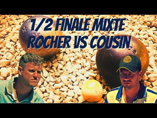 1/2 Finale Mixte Championnat de France Pétanque 2021 Rocher vs Cousin