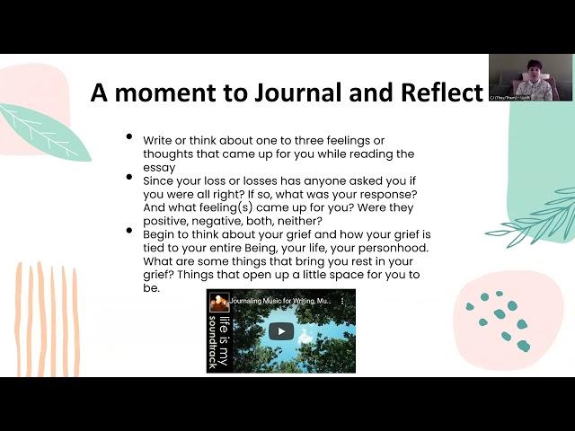 A moment to Journal and Reflect with CJ from Uplift