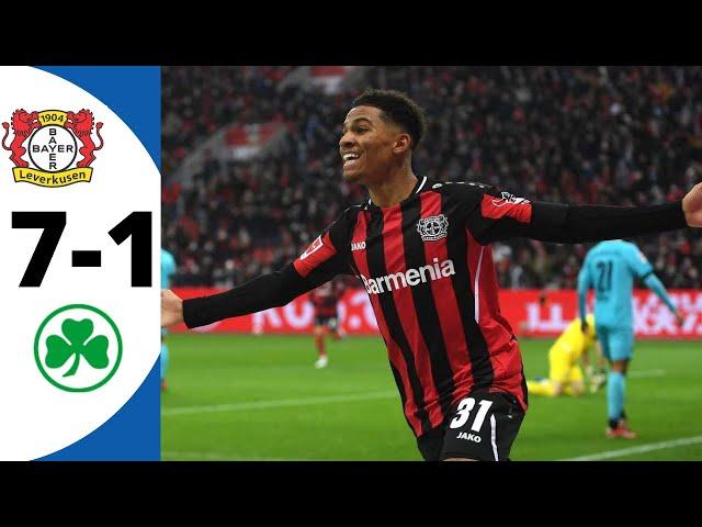 Bayer Leverkusen VS Greuther Furth 7-1  Extended Highlights #SHORTS