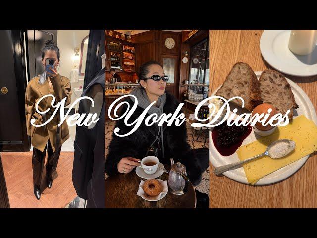 New York Diaries | productive days, nyfw, spinelli ring unboxing & galentines dinner!