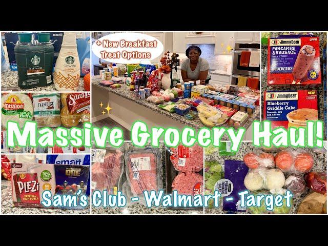 *New* Massive Two Week Grocery Haul/Sams Club, Walmart, and Target / October 2024 / Family of 4