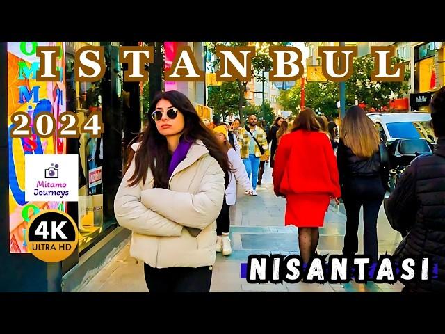 Exploring Istanbul's Trendy Nisantasi: Market Fashion, Cafes & Streets | 4k Walking Tour - Nov 2024