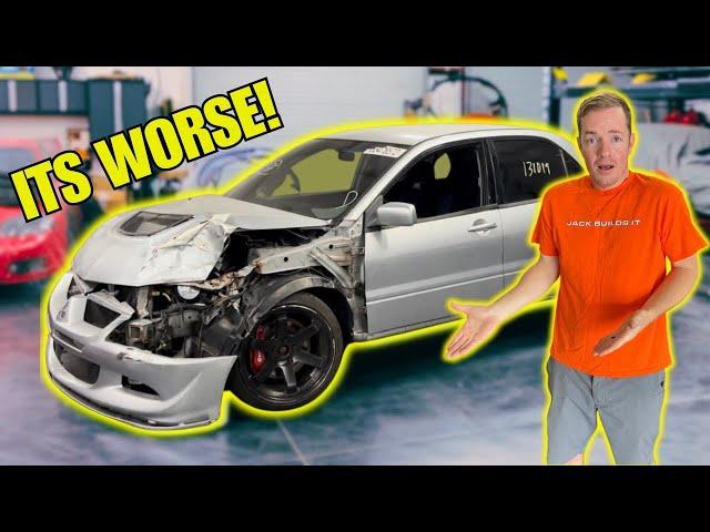 Rebuilding A Wrecked Mitsubishi Lancer Evo 8 | Part 1