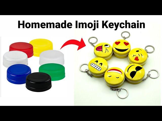 How to make Keychain at home/Homemade Emoji Keychain/DIY Gift Keychain/bts Keychain/Cute Keychain