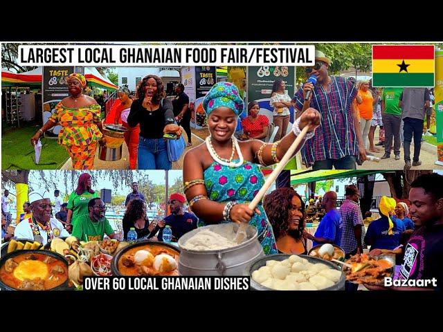 LARGEST Local Indigenous Ghanaian Street Food Festival With Over 60 GHANA food | GHANA FOOD FESTIVAL
