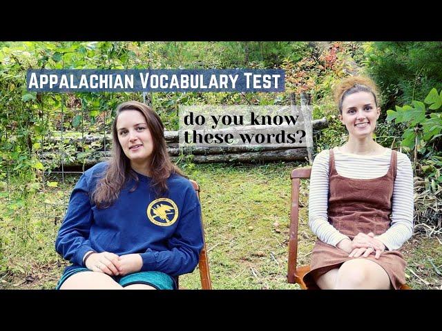 Appalachian Vocabulary Test - See if You Know the Words!