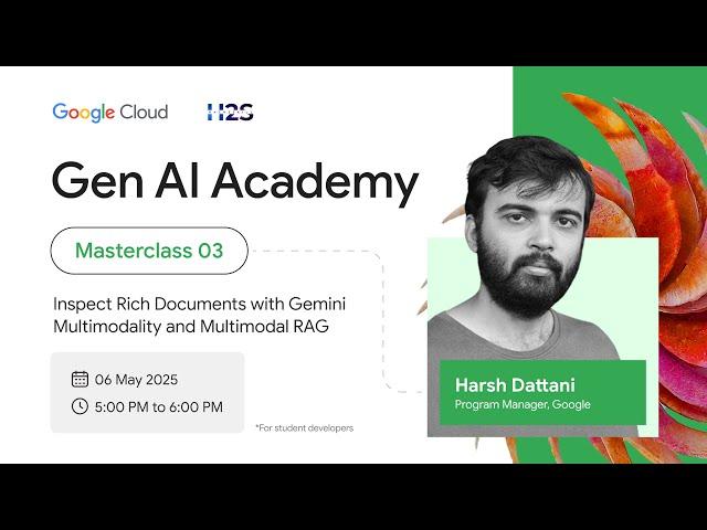 Student Masterclass 03 - Inspect Rich Documents with Gemini Multimodality and Multimodal RAG
