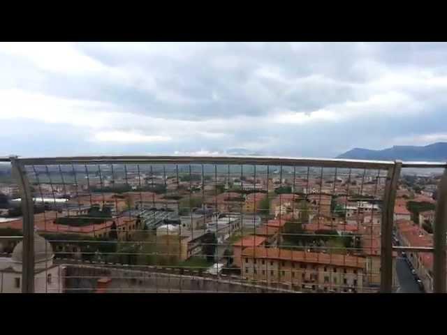 Leaning Tower of Pisa - Walking out on the top!