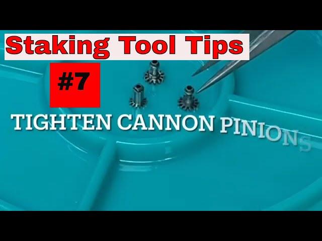 How to Tighten Cannon Pinion so Pocket Watch Hands Work (with Watchmakers Staking Tool)