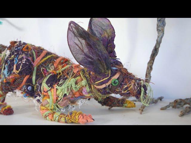 NC artist Bryant Holsenbeck creates artworks from recycled materials to advocate for the environment