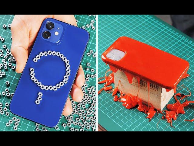 Making a phone case with magnetic wallet || #shorts