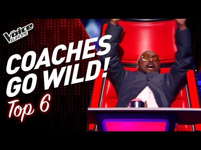 COACHES go CRAZY WILD in The Voice Blind Auditions!  | TOP 6