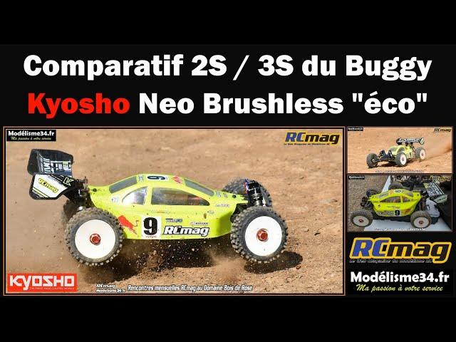 Comparatif utilisation 2s et 3s du buggy TT 1/8 Kyosho Inferno Néo Brushless éco