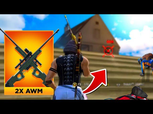 PEGUEI DUAS AWM E TIVE QUE FAZER O IMPOSSÍVEL PARA DAR O BOOYAH!!FREE FIRE