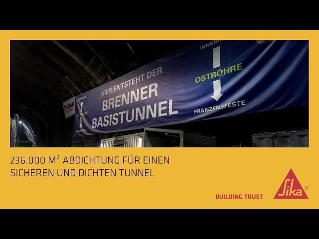 Sicher und Dicht: Abdichtung beim Brenner Basistunnel B0111 - BAULOS H33 Tulfes Pfons